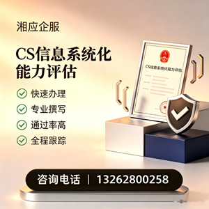 合肥CS信息系统化能力评估申报服务