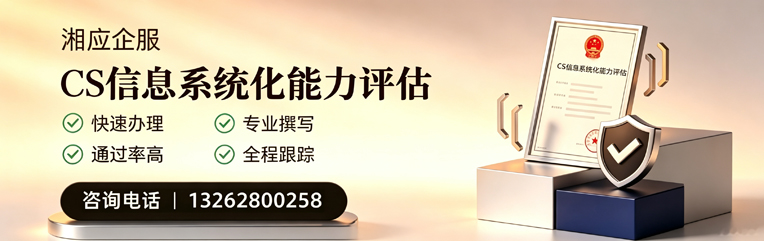 合肥CS信息系统化能力评估申报服务